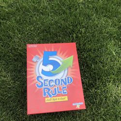 5-SECOND Rule Board Game - 2017