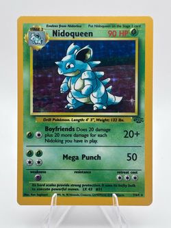 Nidoqueen Holo Rare Pokémon Card 7/64 LP+