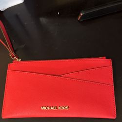 michael kors clutch (red)