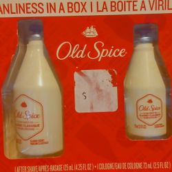 Set Of Old Spice Aftershave And Cologne Kit Gift Box