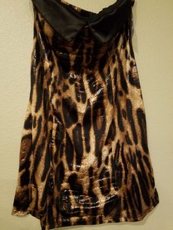 Ladies Size medium leopard print dress