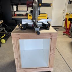 Chicago Electric 12" Sliding Compound Miter Saw with Laser And Cabinet 