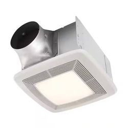 Broan QT130LE 130 CFM 1.5 Sone Ceiling Mounted Bathroom Exhaust Fan w/LED Light