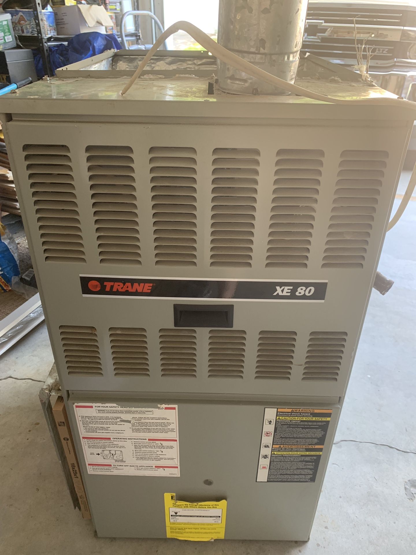 Trane xe80 furnace