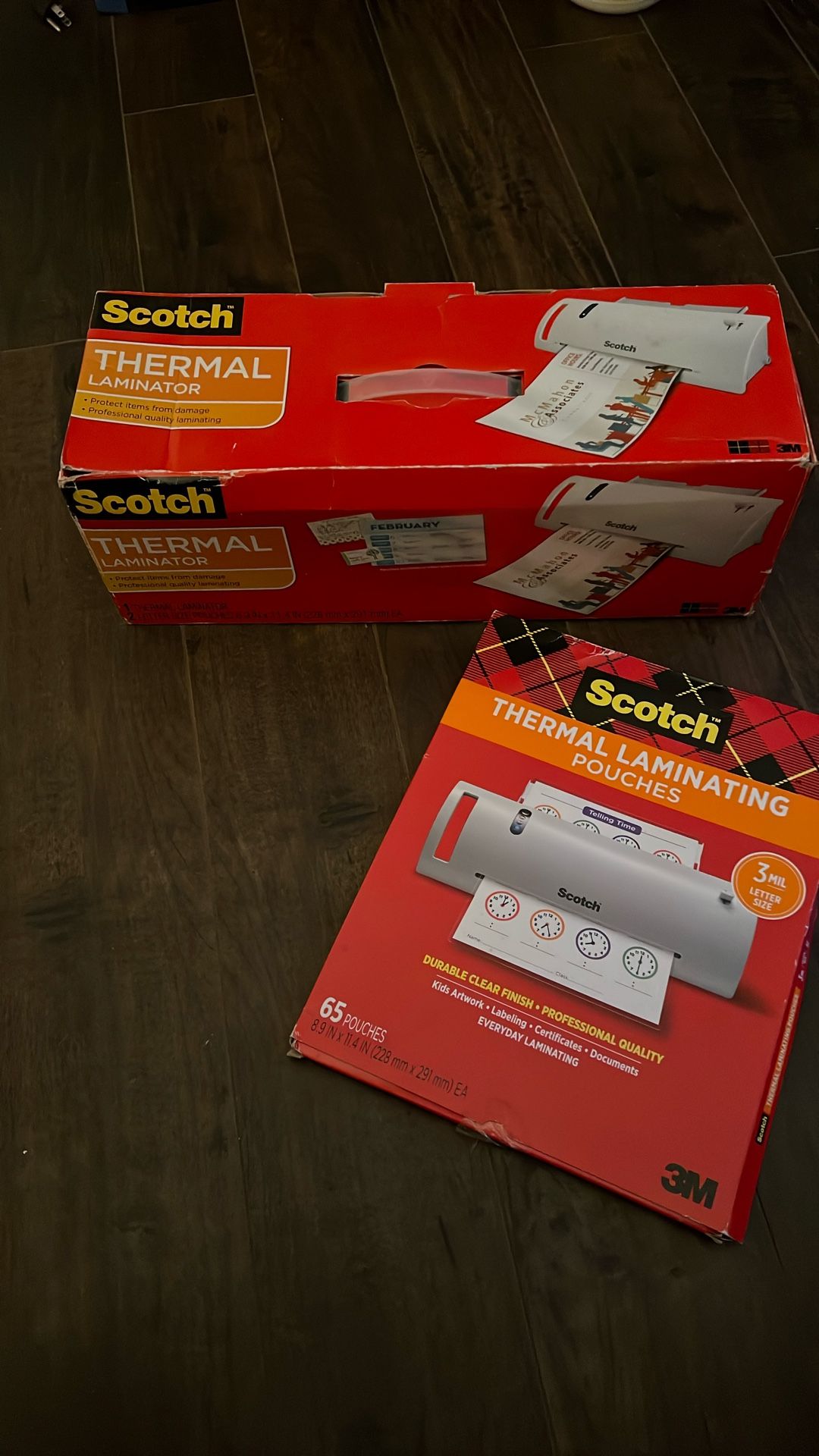 Scotch Laminator With Box Of Sheets