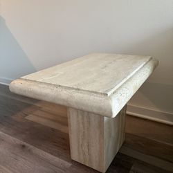 Travertine Side table