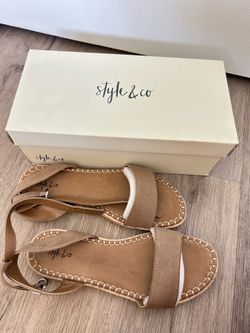 Tan sandals