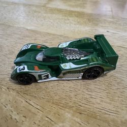 Hot Wheels 2010 24 Ours Race Car Metalflake Green HW Track Aces Series Malaysia