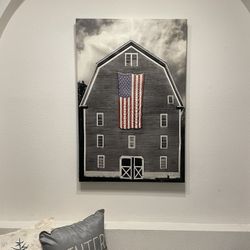 Flags Of Farmers Canvas Wall Art