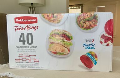 Rubbermaid Set 40 Piece Tupperware