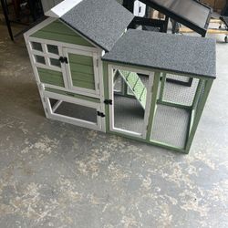 PetsCosset 46.3" Rabbit Hutch Indoor-Outdoor Rabbit Cages 