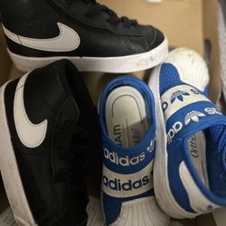 Nike & Adidas 8c Toddler Shoes 
