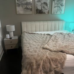 King Size Bed frame And Mattress 