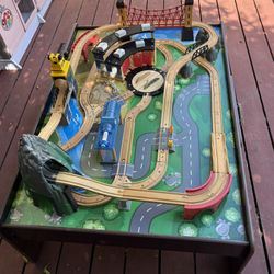 Wood Train Table 