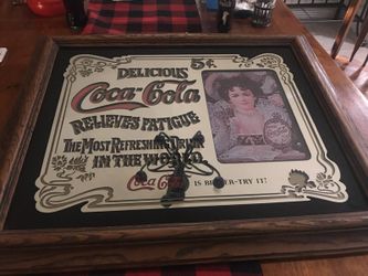 Coca Cola Glass Framed Picture