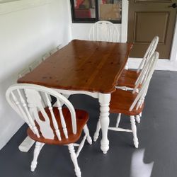 Farmhouse Table & Four Chairs