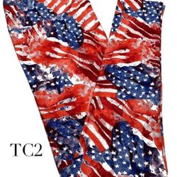 TC2 Plus Size 4th Of July Lularoe Leggings 