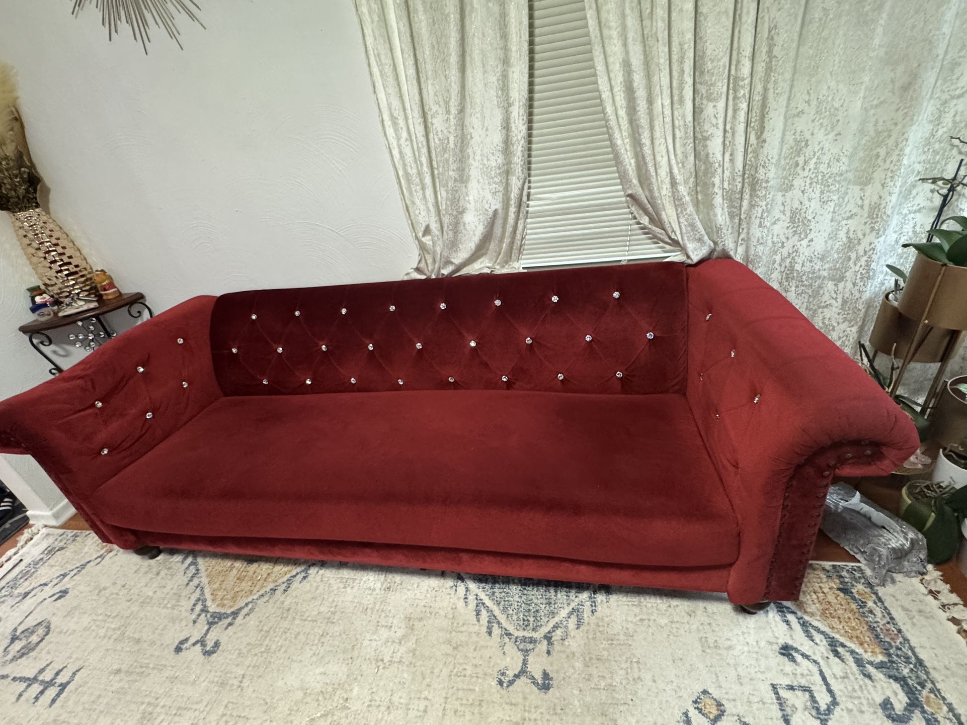 Velvet couch