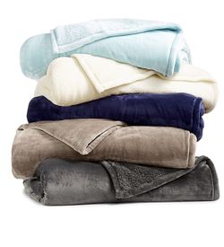 New Berkshire Reversible plush blanket