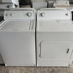 Heavy Duty Whirlpool Washer & Dryer Electric Set (Warranty Included)