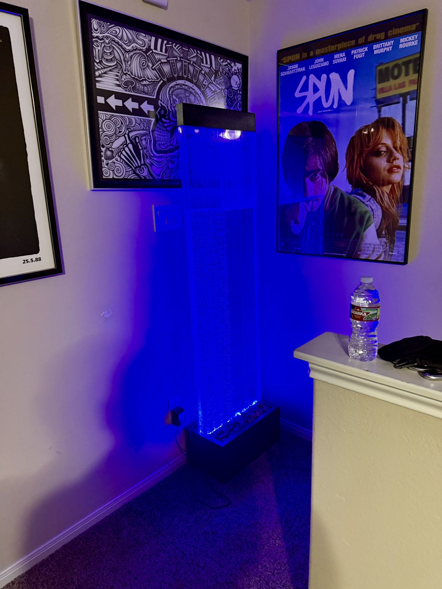 Alpine Corporation LED Bubble Wall Fountain – 6ft Acrylic Panel