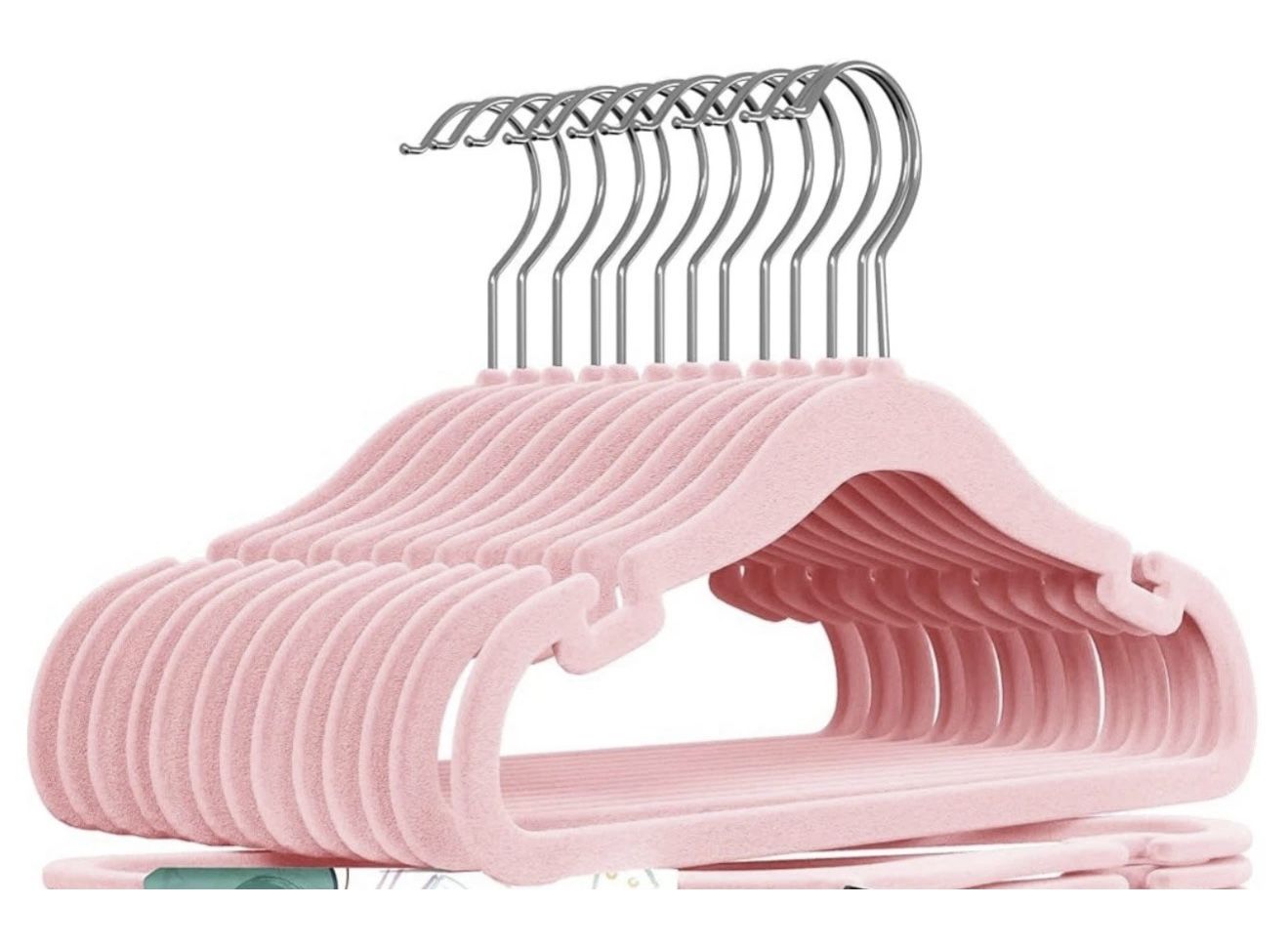 Children’s Velvet Hangers (Pink) 50 Pack