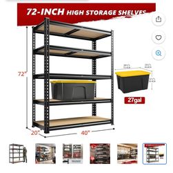 Storage shelves