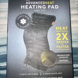 NEW!!  Sunbeam® AdvancedHeat™ Heating Pad, King Size | Value $85 