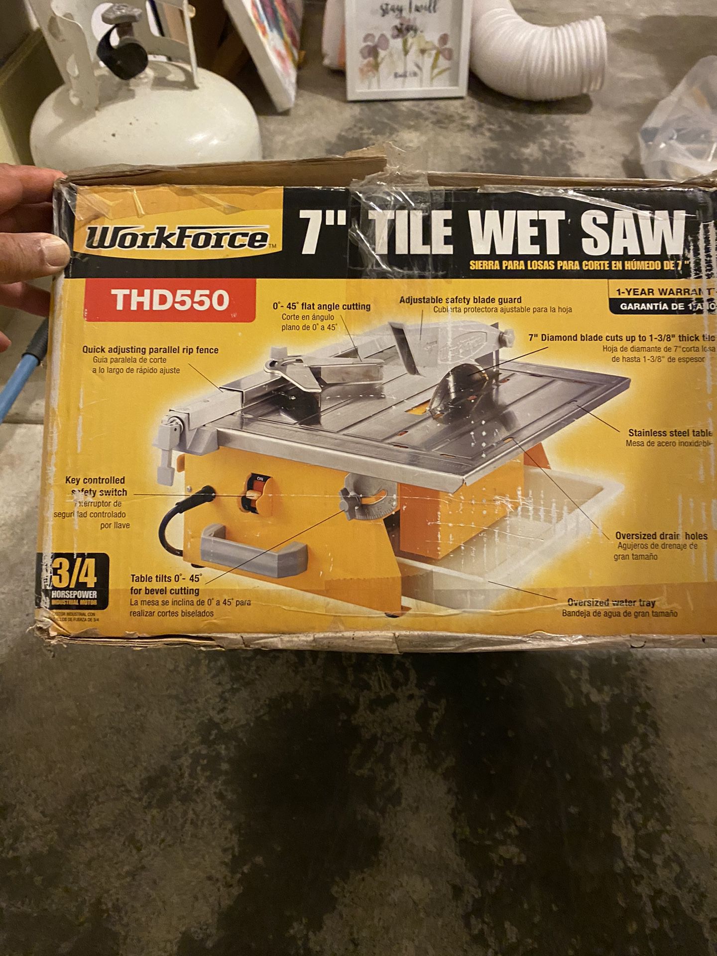 Tile wet saw