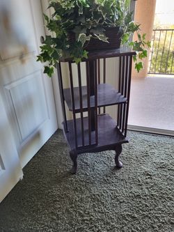 Have A Bookshelf It Spins In Circles Holds Very Good Shape The Wood Is Nice And Everything Else