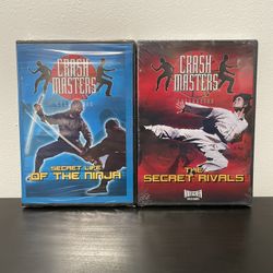 Crash Masters Collection DVD Bundle NEW SEALED Secret Rivals Ninja Martial Arts