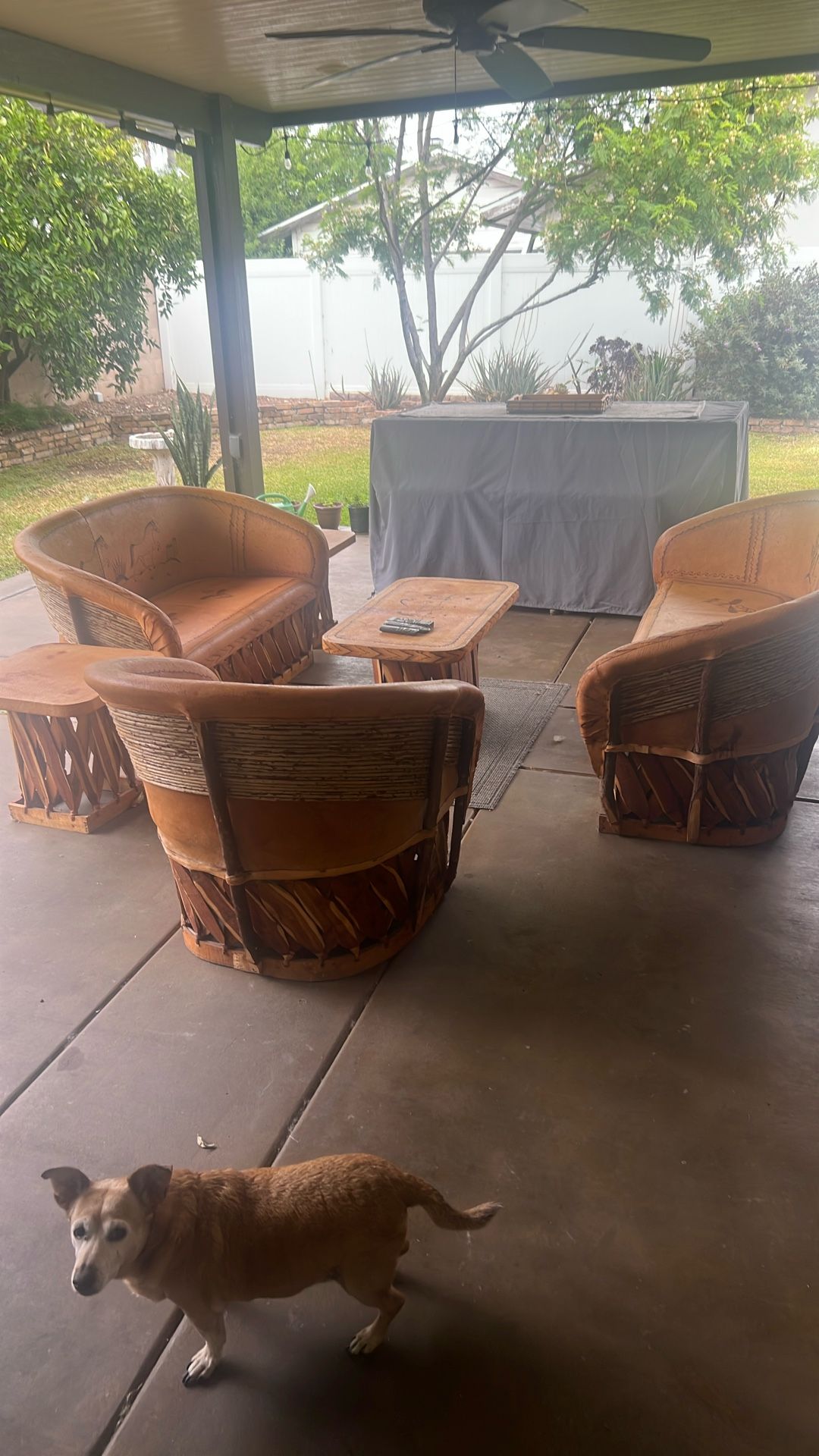 Beautiful 6 Piece Equipal Patio Set