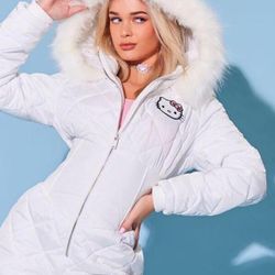 White Hello Kitty x Forever 21 Snowsuit