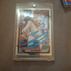 2024 Bowman Chrome - 1st Bowman Rookie Chase Burns Autograph (Hand Signed) 