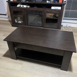 Coffee Table With Compartment 