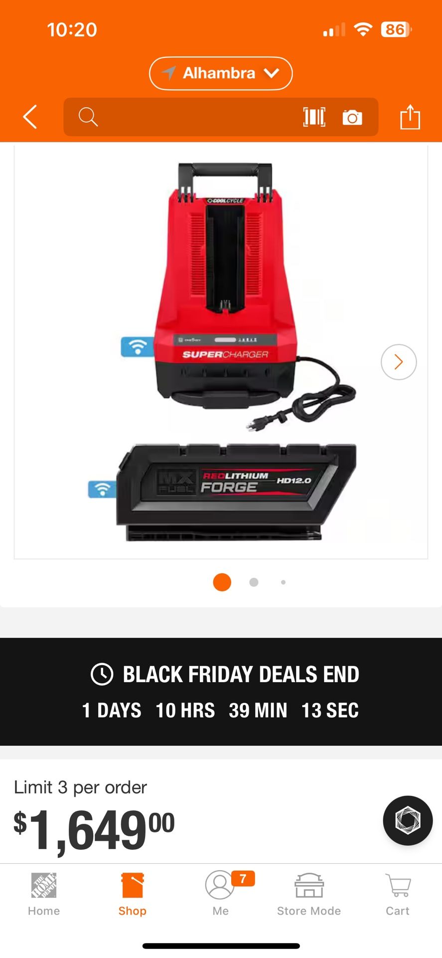 MX FUEL REDLITHIUM FORGE HD 12.0 Battery Pack with MX FUEL Super Charger