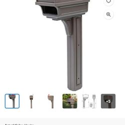 Gibraltar Mailboxes Gentry Large Capacity Double-Walled Plastic Mocha
