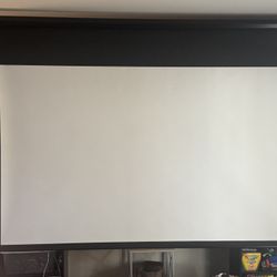100” Motorized Projection Screen
