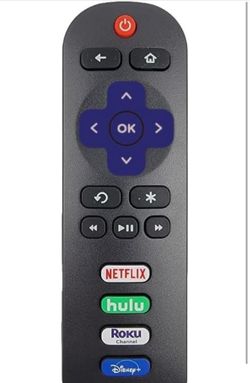 Replacement Remote Control Compatible with All TCL Roku Smart TVs【Only Works with TCL Roku TV, Not for Roku Stick and Roku Box】(Netflix/Hulu/Roku Chan