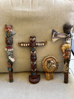 Native American statues