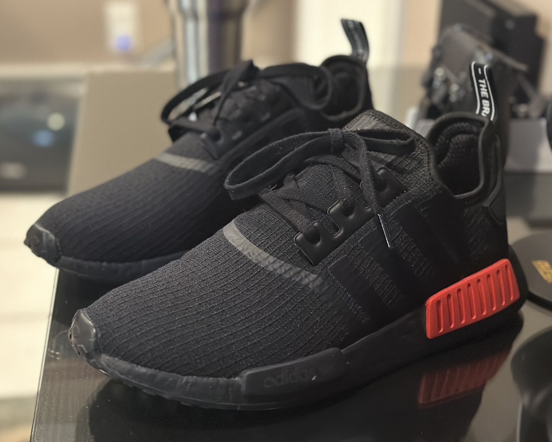 Adidas NMD R1 “Ripstop” “Black Lush Red” size 11