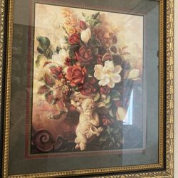 Cherub Home Interior Gold Frame