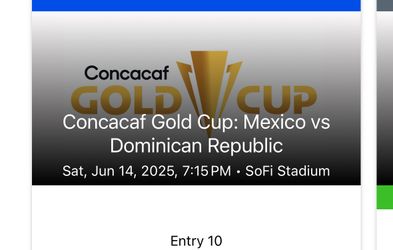 GOLD CUP - COPA ORO TICKETS