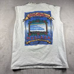 Vintage Local Motion Men’s L Gray T-Shirt Hawaii Surf Sleeveless Distress Y2K#4A