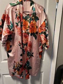 Bride and flower girl robes