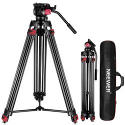 NEEWER 79"/200cm Video Tripod, Heavy Duty Aluminum Alloy Camera Tripod Stand