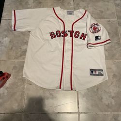 Vintage Starter 90s Boston Red Sox Baseball MLB Stitched Jersey SZ S