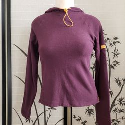 American Eagle Outfitters Purple & Yellow Hoodie Sweatshirt 