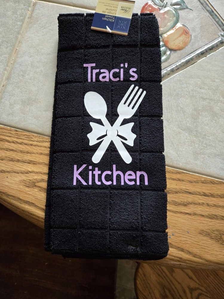 Personalized With Name Kitchen Towels