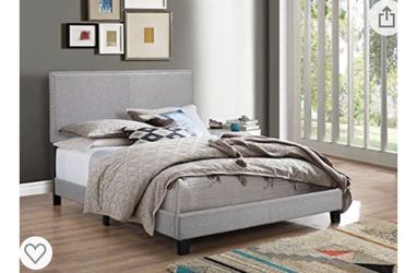 New Queen size upholstered bed for sale